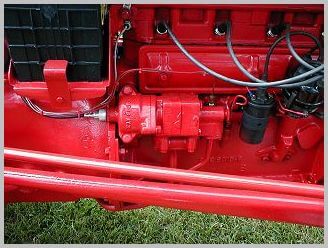 The original NAA hydraulic pump was the vane type that ran whenever the engine did 
which meant the hydraulics always worked as long as the tractor was running